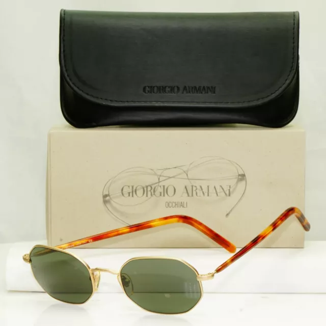 Authentische Giorgio Armani 1997 Vintage Sonnenbrille gold Herren Damen 664 904/31