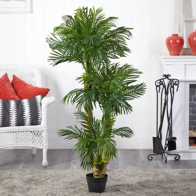 5’ Triple Phoenix Tropical Palm Artificial Tree Home Decor. Retail $219