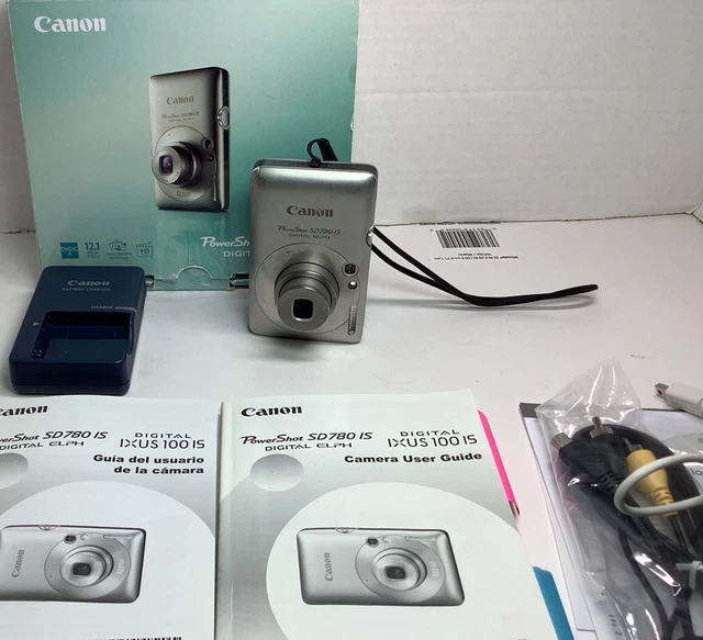 Canon PowerShot SD780 IS ELPH 12.1 MP Digital Camera In Box Cables & CD