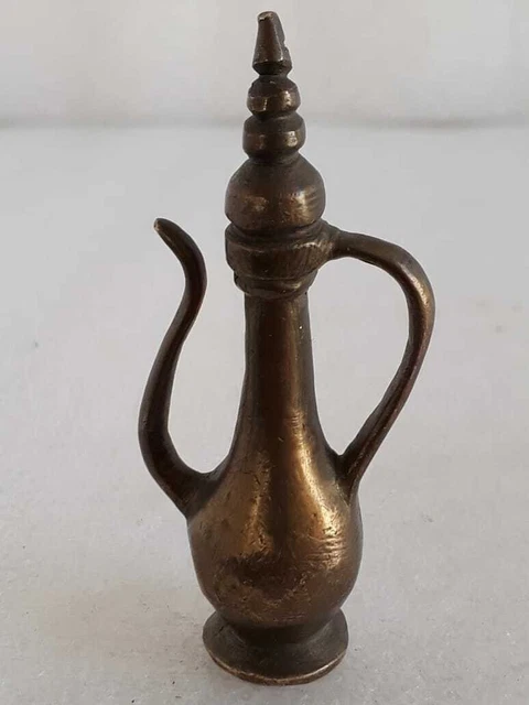 Vintage seltene Mini Miniatur Dallah Pot Beduinen Arabisch klein Saudi...