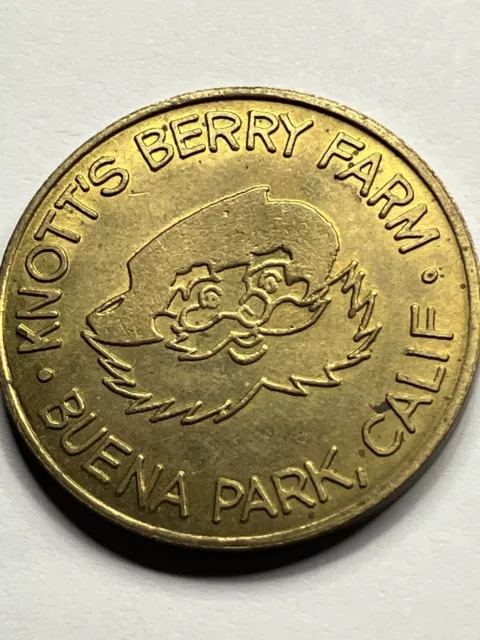 Rare Old Knotts Berry Farm Prospector Crossed Pistols Souvenir Token #sr1 3