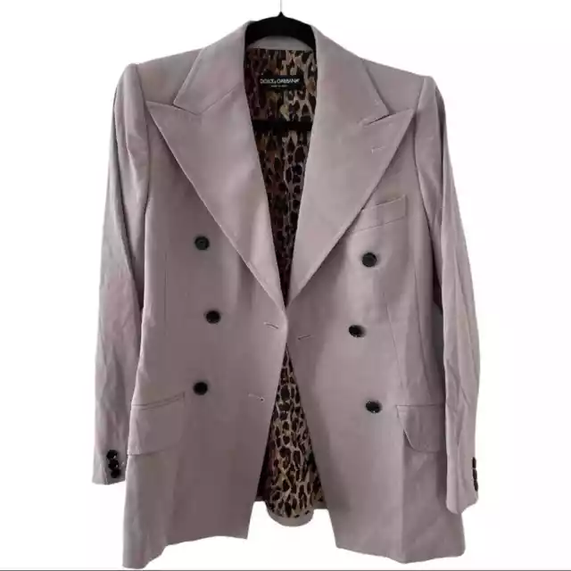 DOLCE & GABBANA Double Breasted Wool Jacket Size 6/8.