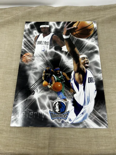 Jason Terry The Jet Dallas Mavericks NBA Signed Autograph Poster 13-1/2”X9-3/4”