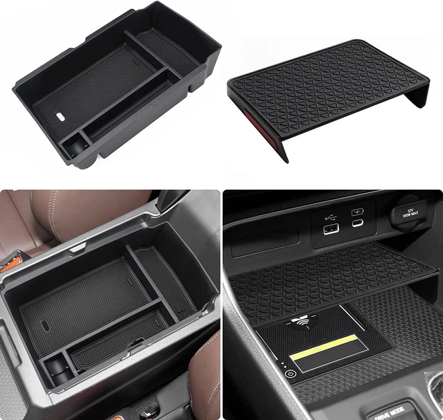 Organizer Console Centrale Per Land Rover Evoque 2020-2024 - Vanetto Portaoggetti Nero - Foto 5