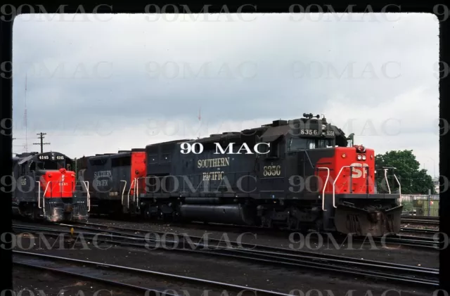 Original '77 Kodachrome Slide SP Southern Pacific #8356 SD40T-2 Yard Scene