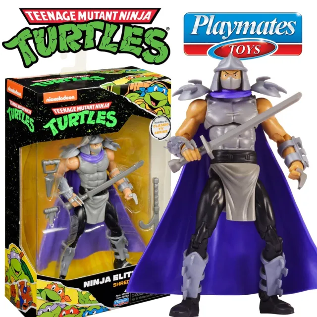 TMNT Shredder Cartoon Ninja Elite Playmates Figurine Tortues Ninja Turtles ✅Neuf