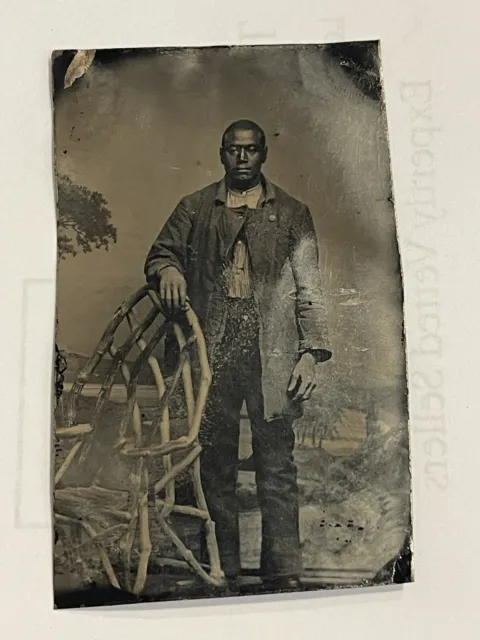 African American In A Tintype Photo