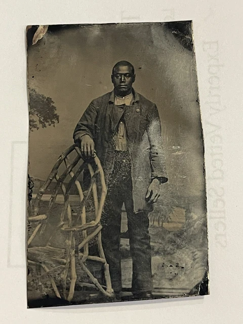 African American In A Tintype Photo African American In A Tintype Photo