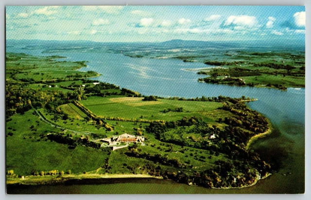 Fort Ticonderoga, New York - Aerial View - Vintage Postcard - Unposted