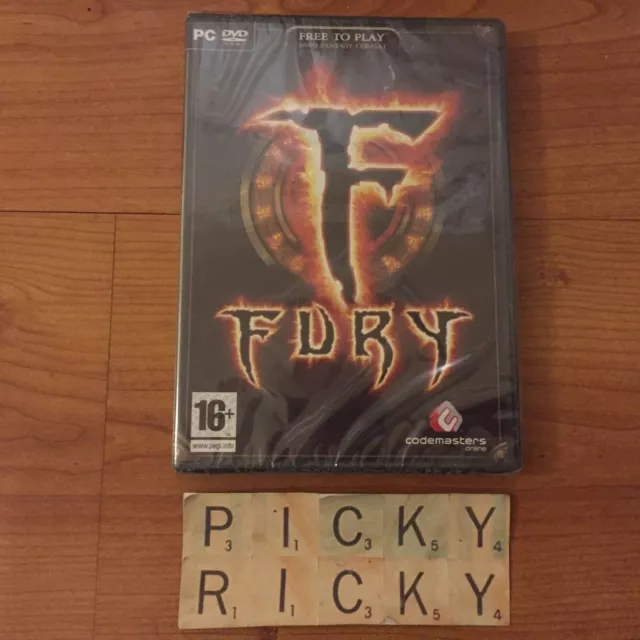 Fury - PC DVD ROM - Brand New & Sealed