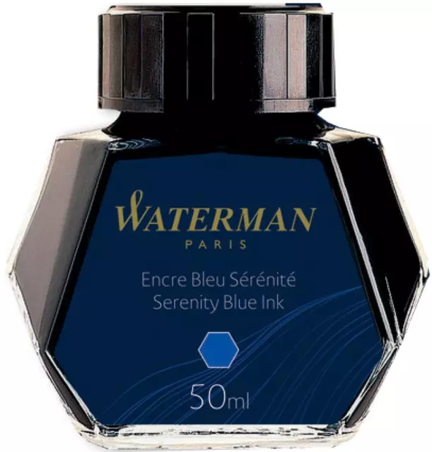 WATERMAN Tinte, mysterious blau, Inhalt: 50 ml im Glas
