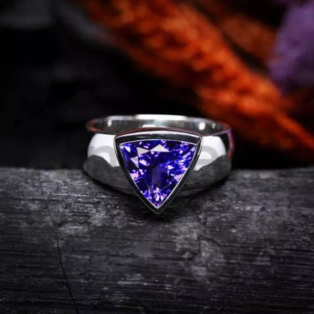 5ct Tanzanite Ring 925 sterling silver Ring for women Bold Gift for her ring