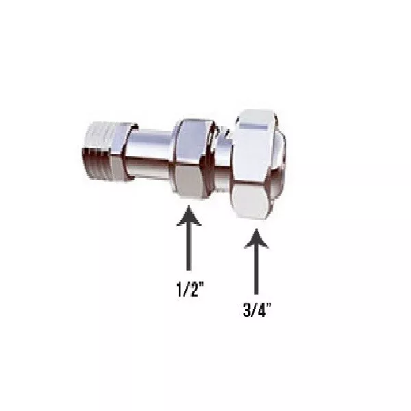 Radiator Valve Extension Universal - Adjustable for 1/2" TRV or 3/4" Lockshield