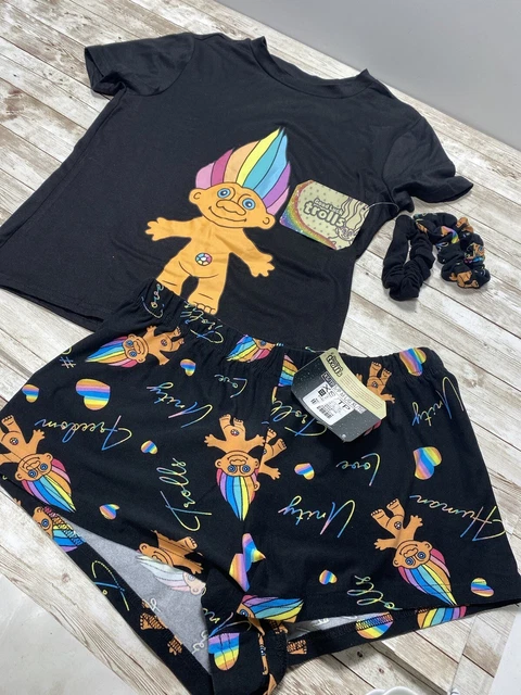 Brand New Good Luck Trolls PJ Pyjama/Payjama Sleepwear Set Women/Girls Size XS