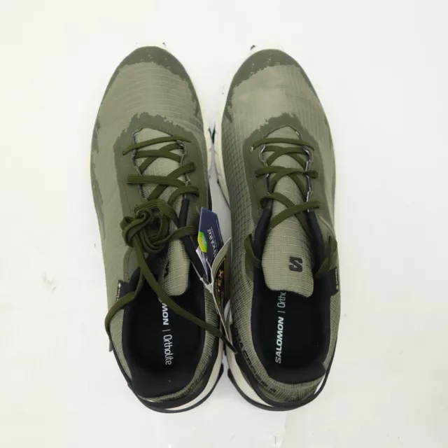 SALOMON MENS GREEN Alphacross 4 GTX Hiking Athletic Trail Shoes US 11.5 ...