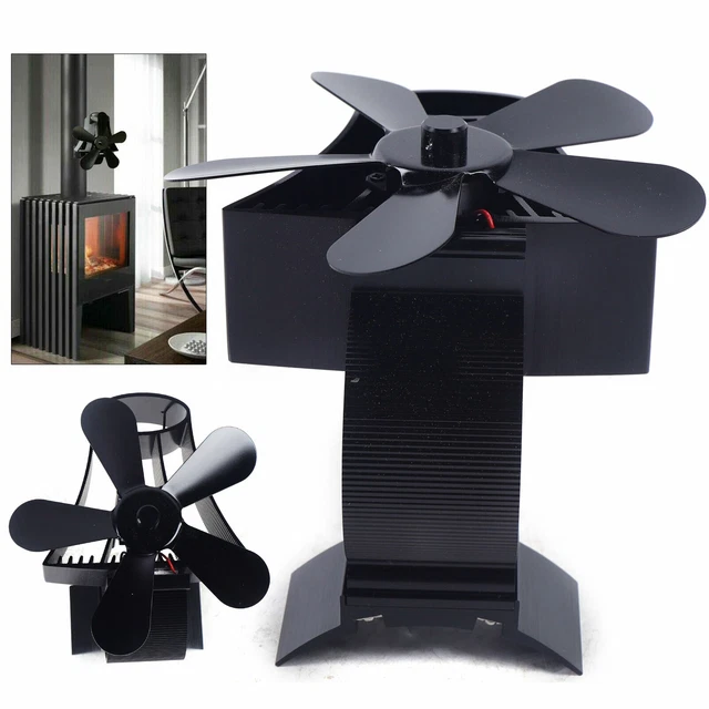 5 ali ventilatore forno stufa a legna ventilatore senza corrente stufa ventilatore ventilatore