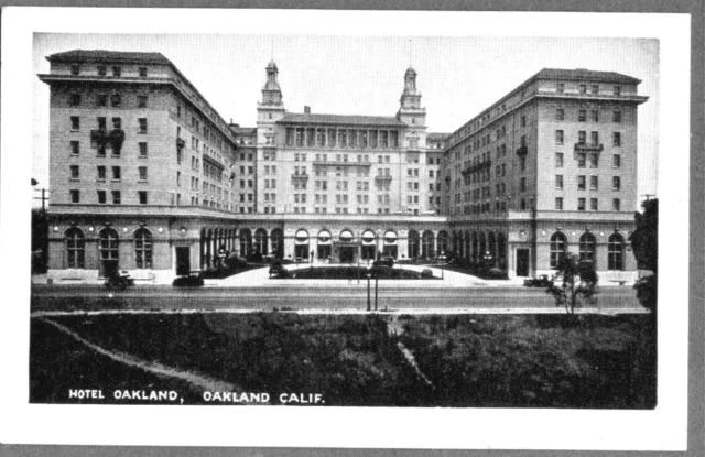 Vintage Litho Photograph 1920'S Hotel Oakland Oakland California Litho Old Photo