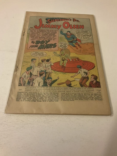 SUPERMANS PAL JIMMY Olsen 95 Coverless DC Comics EUR 4,86 - PicClick FR