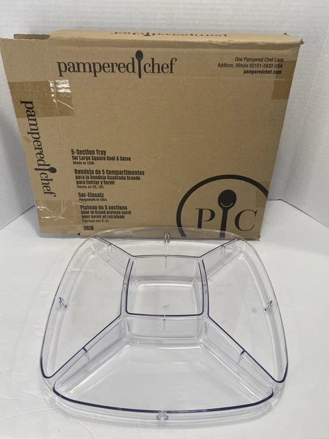 Pampered chef 5 section tray online