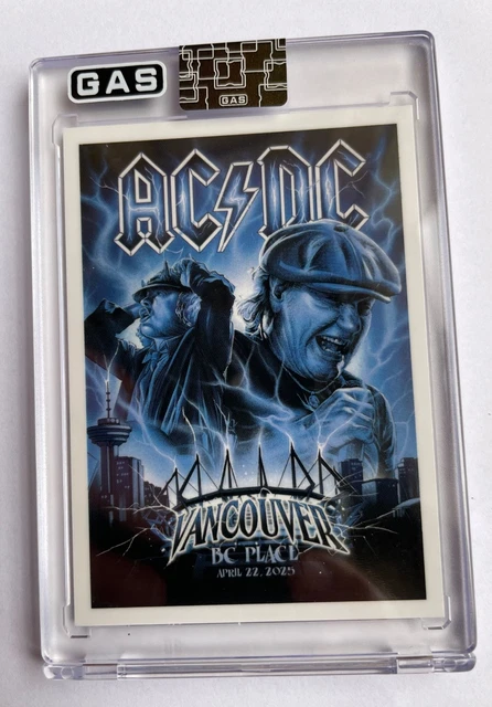 AC/DC POWER UP tour 2025 trading card vancouver EUR 75,00 - PicClick FR