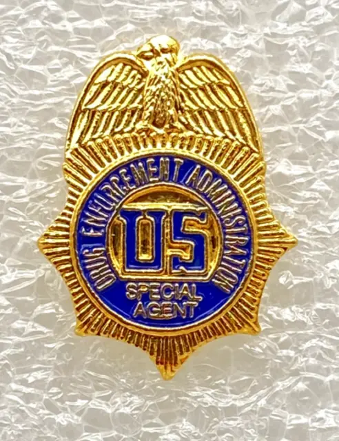 DEA Special Agent Drug Enforcement Administration Badge Shield Lapel Hat Pin