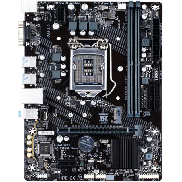 GIGABYTE GA-B150M-Wind Motherboard Intel B150 LGA 1151 mATX DDR4 Core M.2 VGA