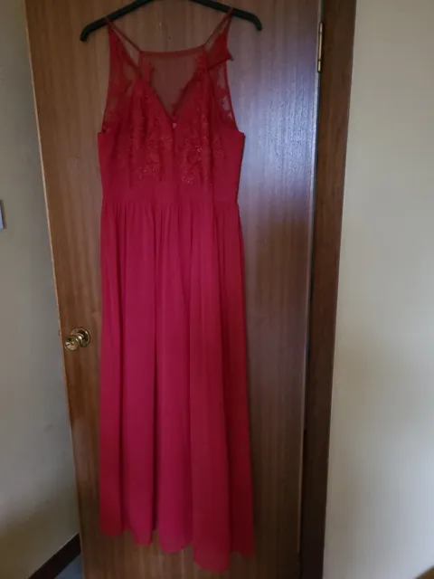 Chi Chi Size16 Red Prom Dress