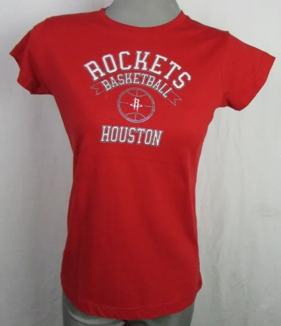 Houston Rockets Basketball Women's NBA Short Sleeve Jeweled T Shirt