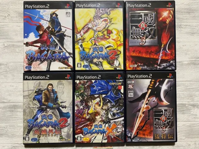 SONY PS2 Sengoku Basara 1  2 & Heroes & X & Shin Sangoku Musou 3 & Moushou Den
