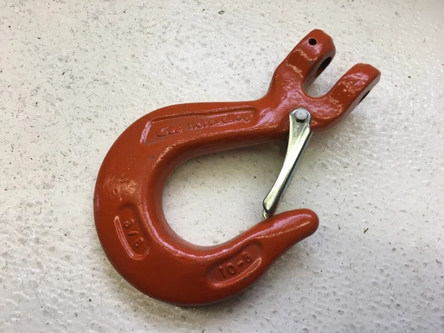Vintage 3/8 Herc-Alloy Clevis Cradle Grab Hook Alloy Chain Tow Rigging Forged
