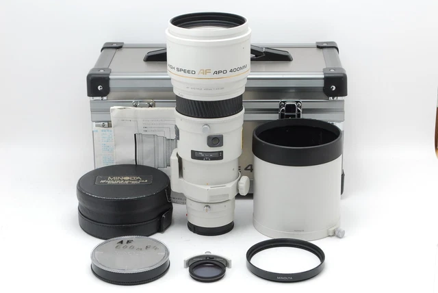 【N MINT+++ IN CASE】Minolta AF APO TELE 400mm f/4.5 G Lens For Sony A From JAPAN