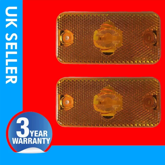 2 X Side Indicator Repater Lens Light Amber Iveco  Daily 6303.A1 (1999-2016)