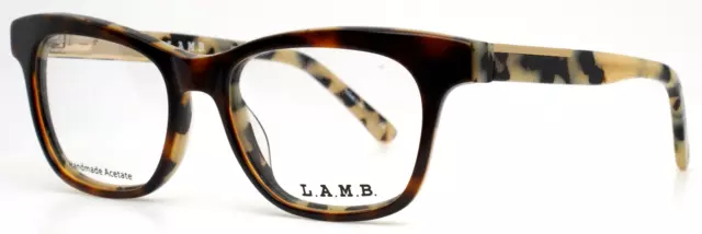 LAMB LA052 TOR Tortoise Womens Square Full Rim Eyeglasses 50-17-135 B:38