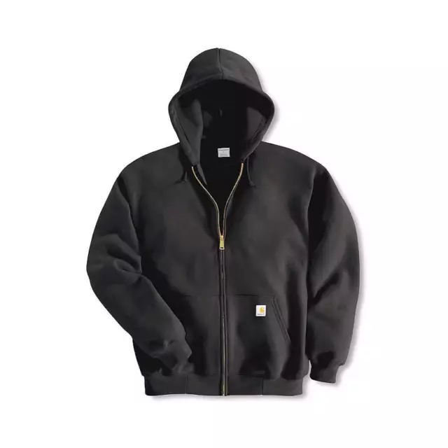 CARHARTT K122-BLK XLG TLL Hooded Sweatshirt,Black,Cotton/PET,XL 4JEV2 ...