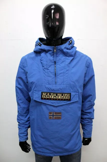 Napapijri Veste Taille XL Homme Bleu Veste d'Hiver Manteau Veste