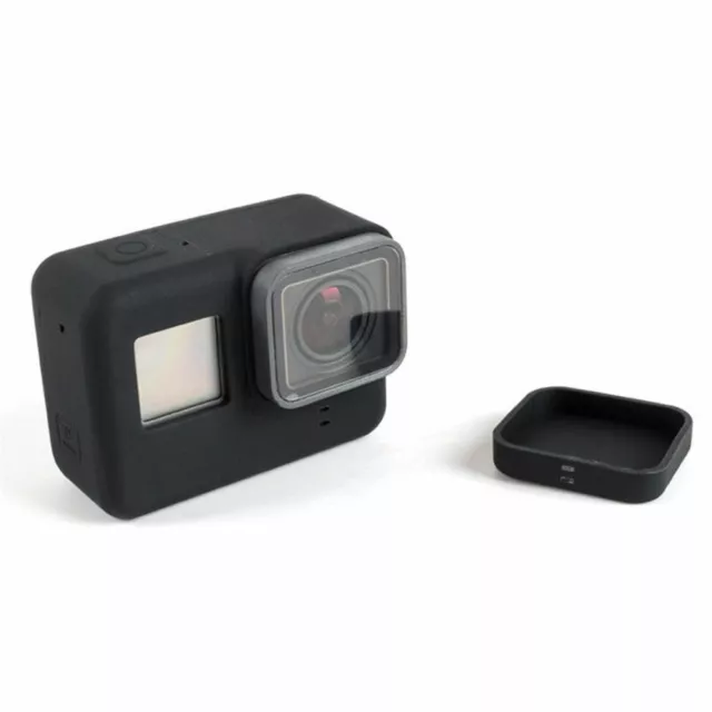Camera Soft Silicone Protective  Skin Cover  GoPro Hero 5 Case With Lens Cap