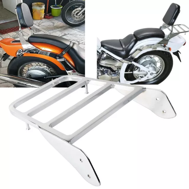 Motorcycle Sissy Bar Luggage Rack For Yamaha VStar 400 650 1100 Classic V-Star