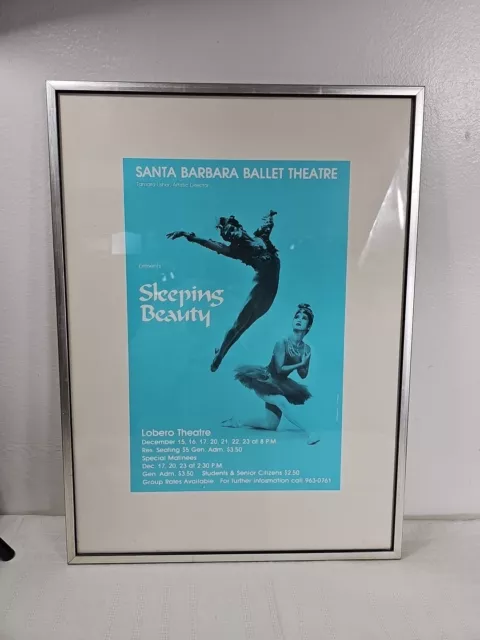 Vintage Poster SANTA BARBARA BALLET THEATRE Tamara Usher, Sleeping Beauty