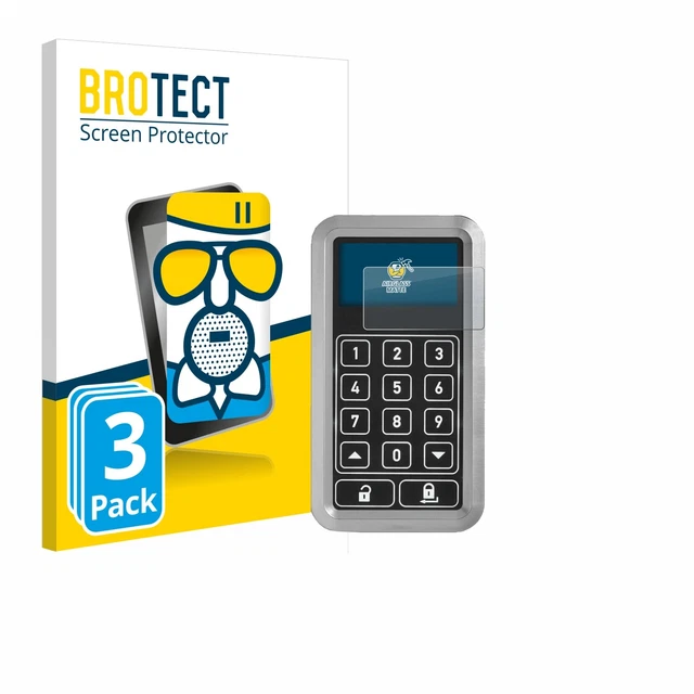 3x Anti-Riflesso Vetro Pellicola Protezione per Abus HomeTec Pro CFT3100