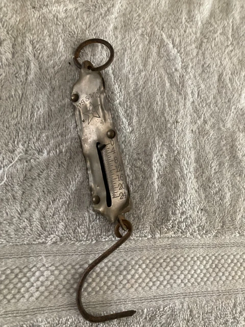 ANTIQUE PECK,STOW & WILCOX CO. PS&W   BALANCE SCALE 1-24 LB  with Hooks.