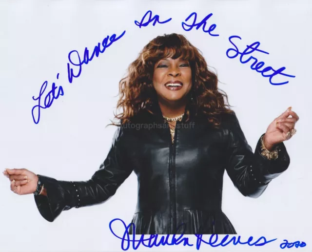 Martha Reeves HAND SIGNED 8x10 Photo Autograph Dancing In The Street Jimmy Mac D
