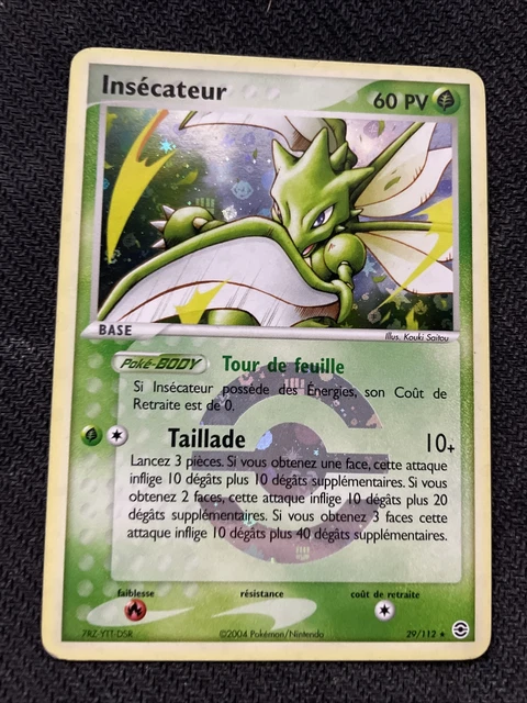 Reverse Insecter - Pokemon 29/112 Ex Red Light Green Leaf Ex Fr