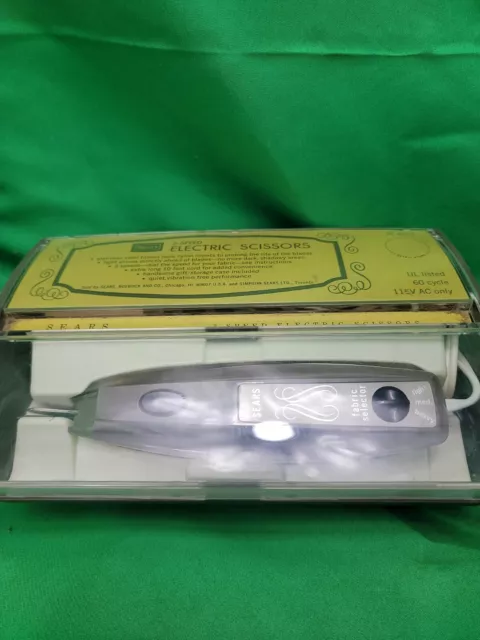 vintage Sears Electric Scissors 3-speed