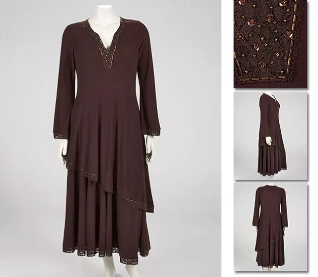 NEW Zaftique ENCHANTED DRESS Coffee Brown 0Z 1Z 2Z 5Z /14 16 20 32 L XL 1X 2X 5X