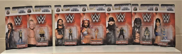 WW WRESTLING FIGURES NANO METALFIGS MINIATURE DIECAST 5 cm TALL £3.00 ...