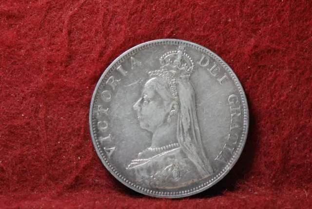 Great Britain, 1889 Double Florin, 2nd 1 in Victoria Upside Down VF  3-10