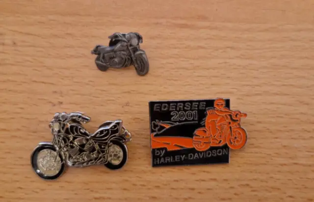 Harley Davidson 3 Anstecker / Pin