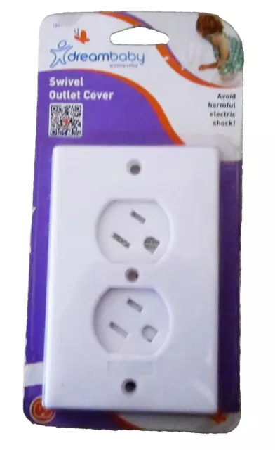 DREAM BABY~071014 Shock Guard Electrical Outlet Swivel Safety Plug Cover~New