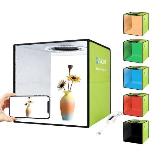 PULUZ 30 cm Anillo Plegable Portátil Luz Foto Iluminación Estudio Disparo Tienda Caja