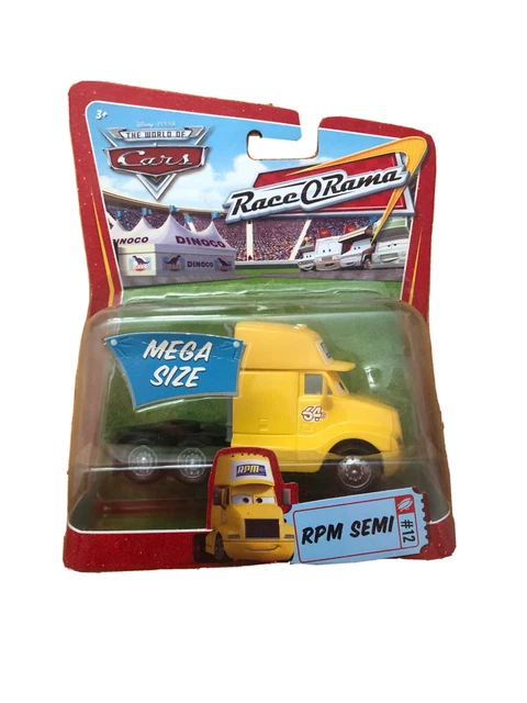 Disney Pixar Cars - Race O Rama - RPM Semi - MEGA SIZE Yellow #12 BOX A8